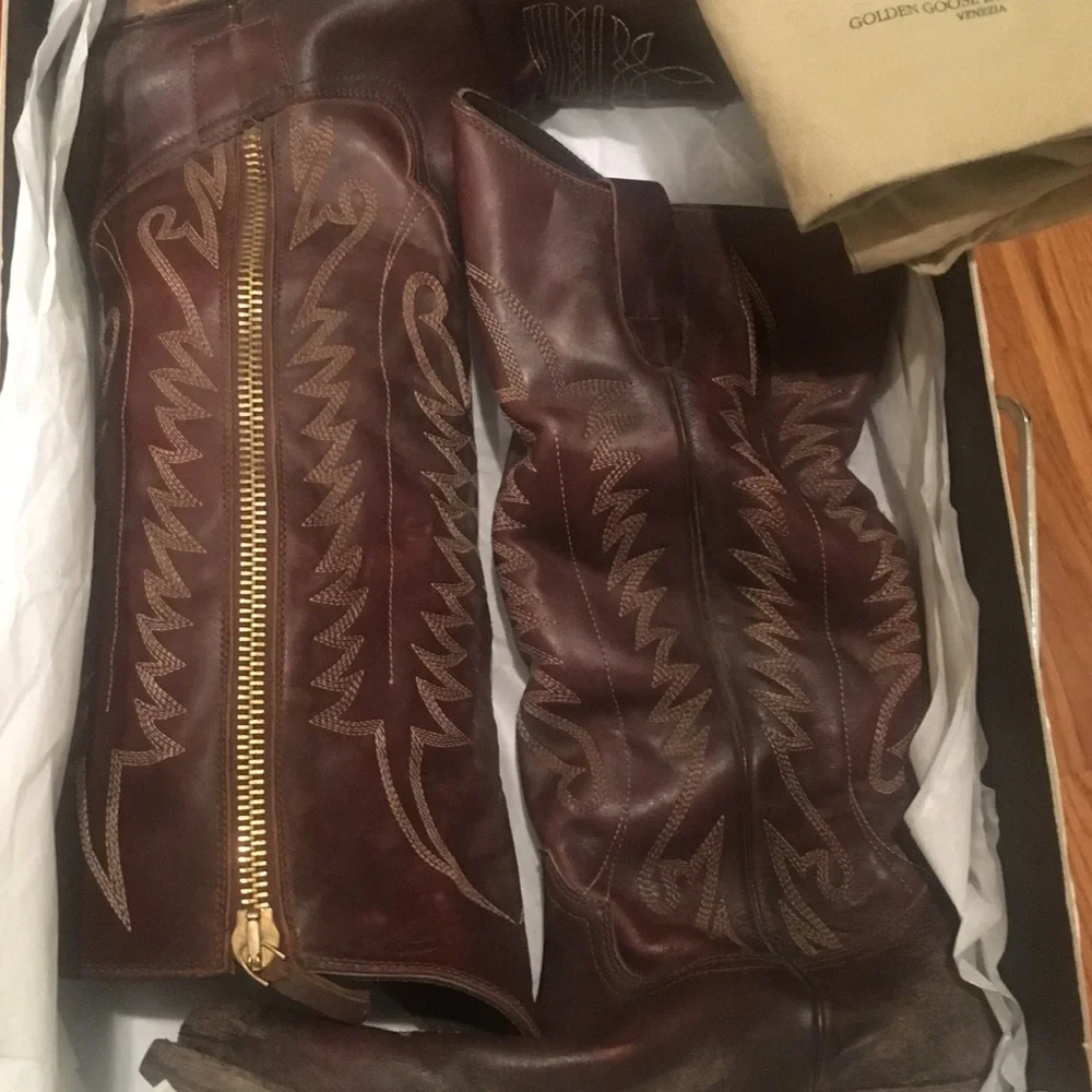 Brand New Golden Goose Cowboy Boots - Picture 7 of 7